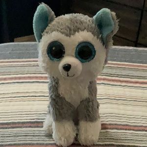 TySilk huskie toy